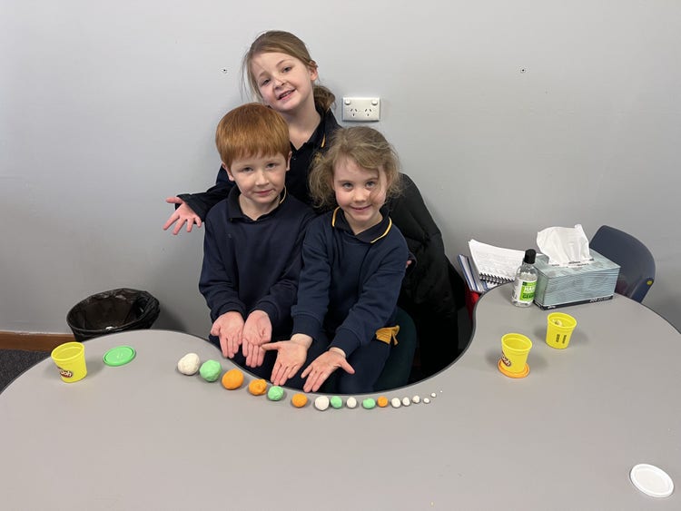 students enjoying their maths lesson